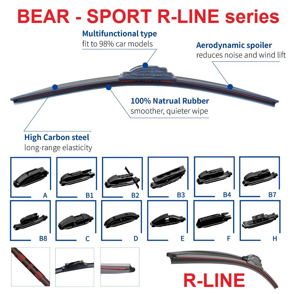 32inch/800mm  AUTO BRISAČ BEAR SPORT R-LINE Beograd Zemun